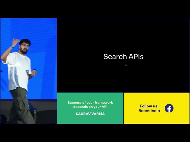 Success of your framework depends on your API - Saurav Varma