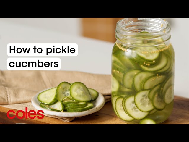 How to pickle cucumbers | Back to Basics | Coles