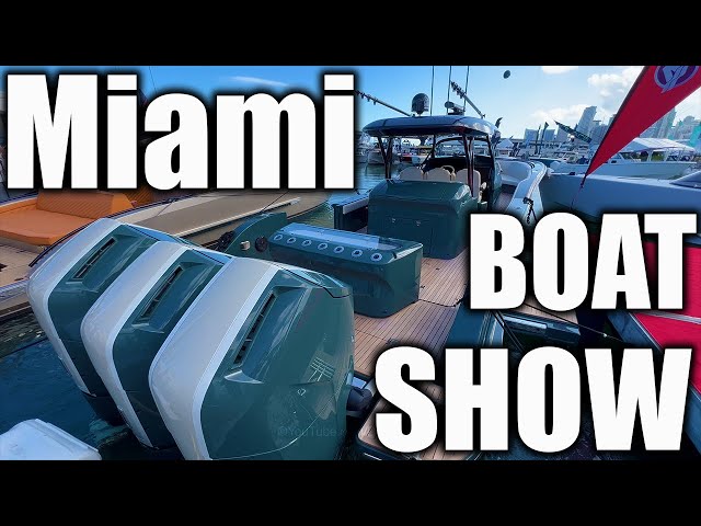 Miami International Boat Show 2023 ( Day 3 ) | Center Consoles | Seakeeper Sea Trial | DroneViewHD