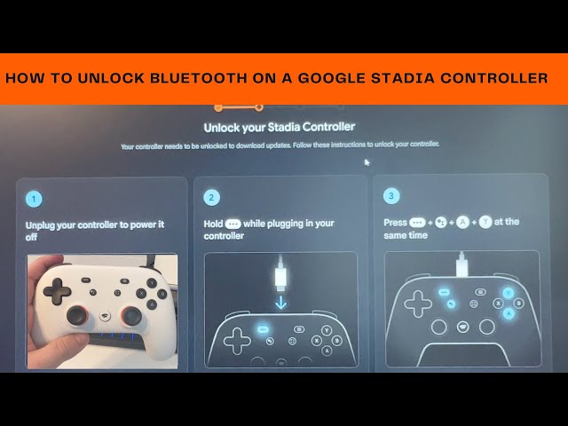 How To Unlock Bluetooth On A Google Stadia Controller