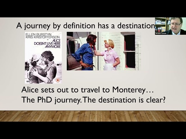 The PhD Journey by Prof  Jerome Carson