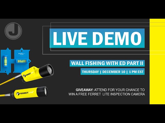 Live Demo: Wall Fishing with Ed Part II