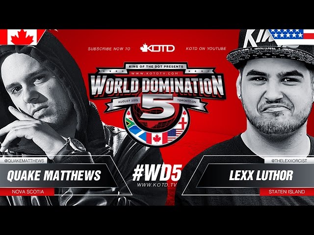 KOTD - Rap Battle - Quake Matthews vs Lexx Luthor | #WD5