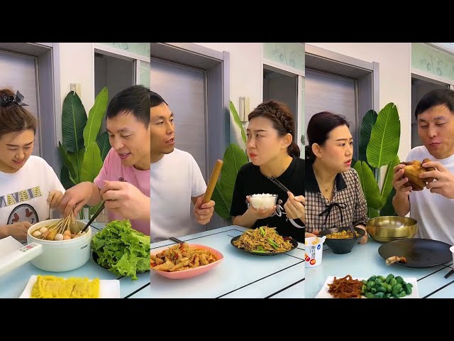 Trending Funny Husband Wife Yummy Food Eating Challenge|| Comedy 🤣🤣|| Prank 😂🤫