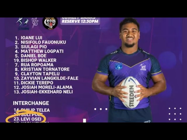 Levi Osei - Melbourne Storm SG Ball