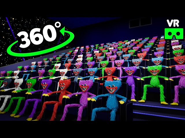 Huggy Wuggy 360° - CINEMA HALL 7 VR/360° ANIMATION | Kissy Missy - Poppy Playtime