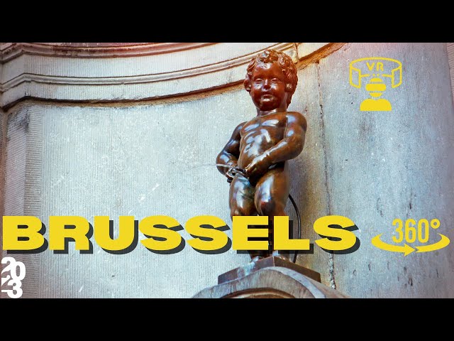 Meeting Manneken Pis,  Exploring Brussels' Historical City Center in VR 360  28 May 2023 Part 4