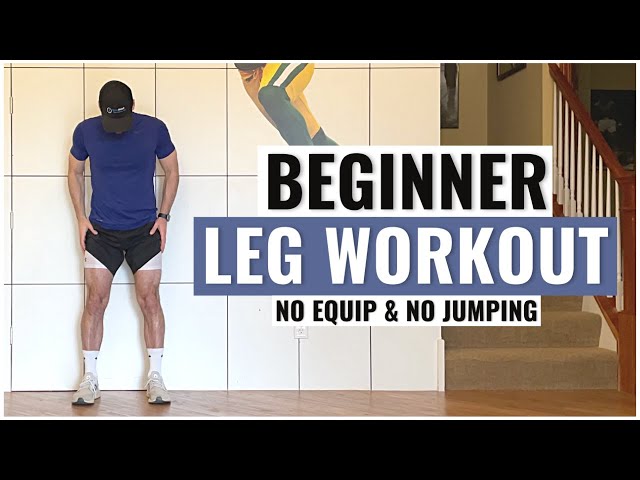 Best BEGINNER Home LEG WORKOUT (No Equipment & No Jumping)