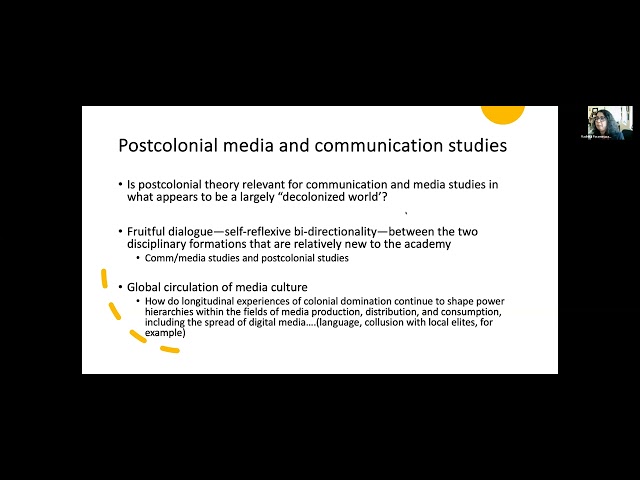 Postcolonial Media Studies: Inequalities and Media Education Webinar Series