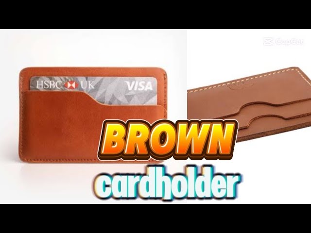 Making a brown cardholder|Leather RS vlogs