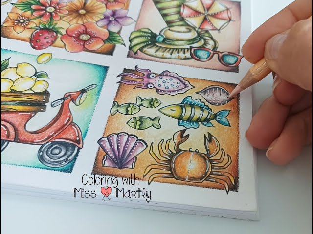 Coloring: Meine Reise durch Europa by Rita berman | Fishes with Prismacolors