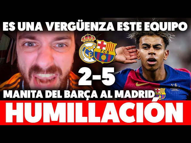 💥HUMILLACIÓN HISTÓRICA · MANITA del BARÇA al MADRID en la FINAL de SUPERCOPA 2-5 ¡ES UNA VERGÜENZA!