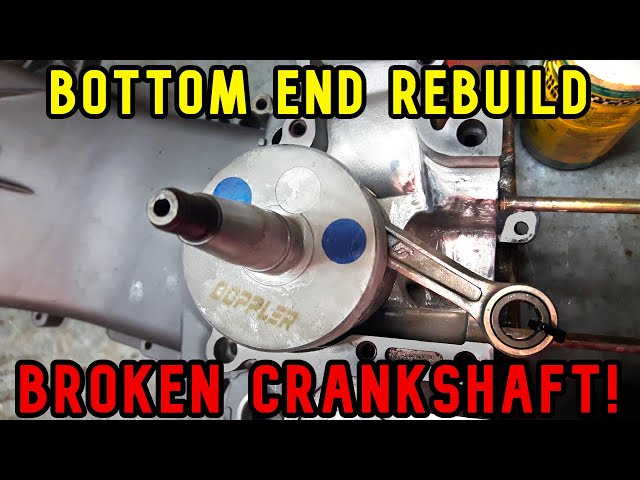 BROKEN CRANKSHAFT!! - Piaggio Zip SP Bottom End Rebuild