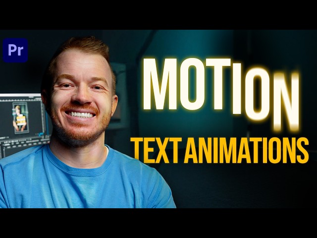 How to ANIMATE TEXT in Premiere Pro 2025 | Adobe Premiere Pro tutorial