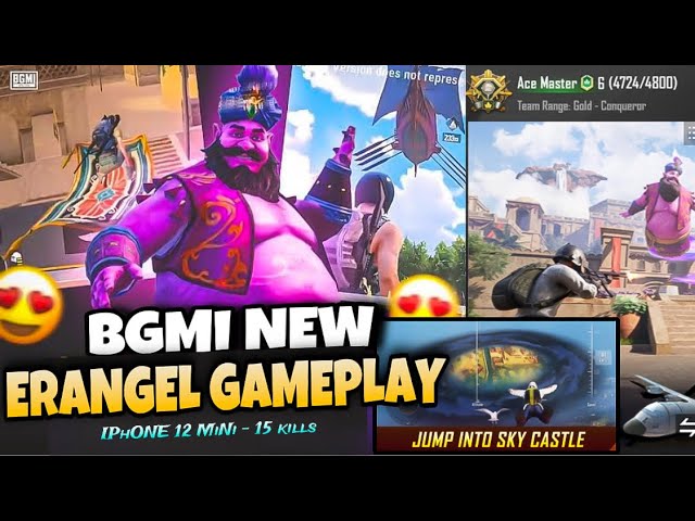 iPhone 12 mini bgmi gameplay🔥l 15 kills l Erangel gameplay - Aladin l Deadshotrambo