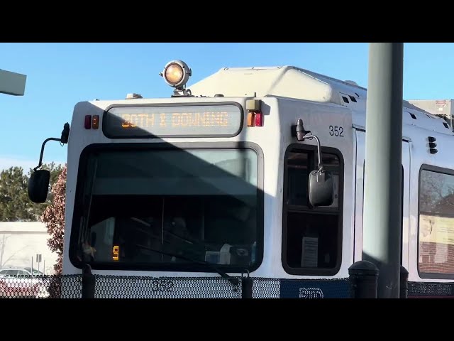 RARE Destination! RTD D Line Arriving & Leaving Colfax At Auraria Station Bound For 30th & Downing!