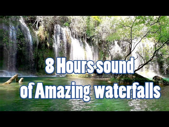 Relaxing Waterfall Sounds for Sleep | Fall Asleep & Stay Sleeping with Water White Noise | 8 Hours