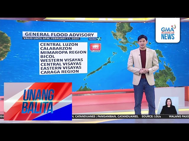 General flood advisory, itinaas ng PAGASA sa ilang bahagi ng bansa | Unang Balita