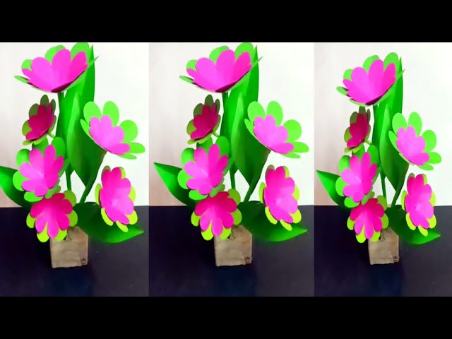 Easy Paper Flower Tutorial | Origami Flower Making Idea