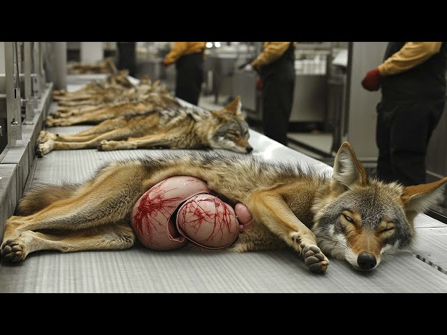 American Farmers Hunt And Process Millions Of Coyotes That Attack Farms This Way