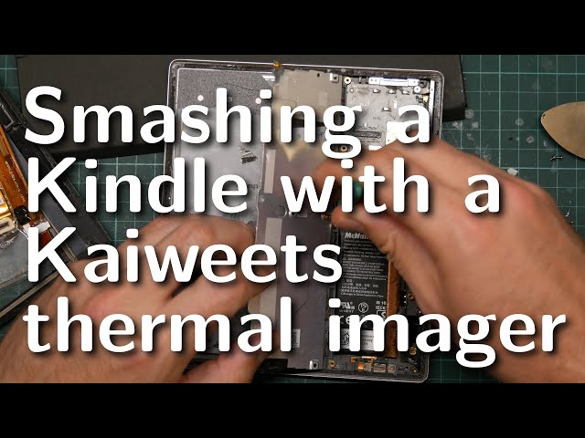 Destroying a Kindle Oasis 2 with hot air and a Kaiweets KTI-W02 thermal imager