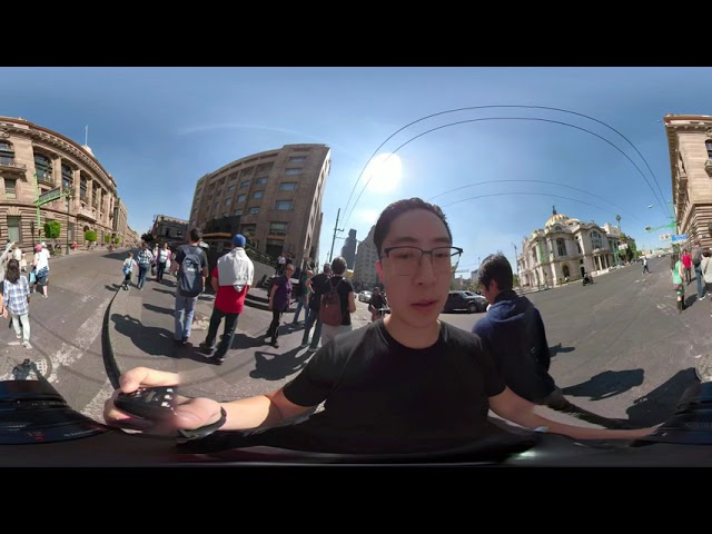 Central Mexico City Street Photography GoPro POV (360 Virtual Reality)