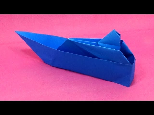 DIY paper boat idea - how to make easy origami paper folding boat/ship tutorial