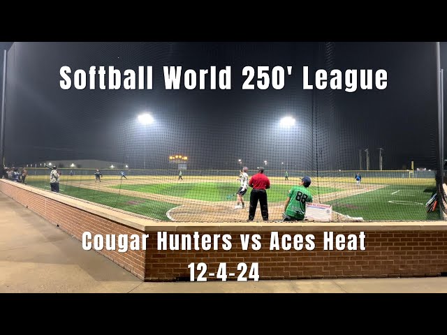 Cougar Hunters vs Aces Heat | USSSA 250' Men's E Slowpitch at Softball World 12-4-24