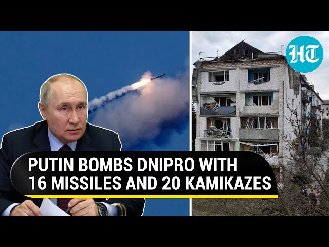 Russia pounds Dnipro with 16 cruise missiles, 20 Kamikaze drones; 15 explosions rock Kharkiv