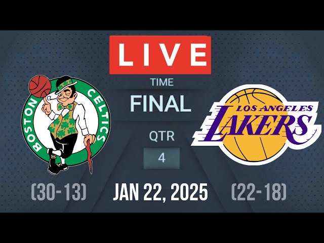 NBA LIVE! BOSTON CELTICS VS LOS ANGELES LAKERS I NBA 2K25 January 22, 2025 I CELTICS vs LAL 2K25