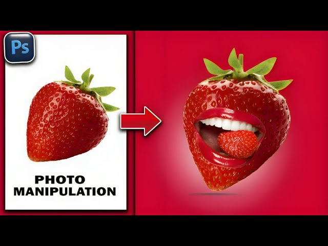 Strawberry  Manipulation in Photoshop | Photoshop Manipulation #photomanipulation #photoshop