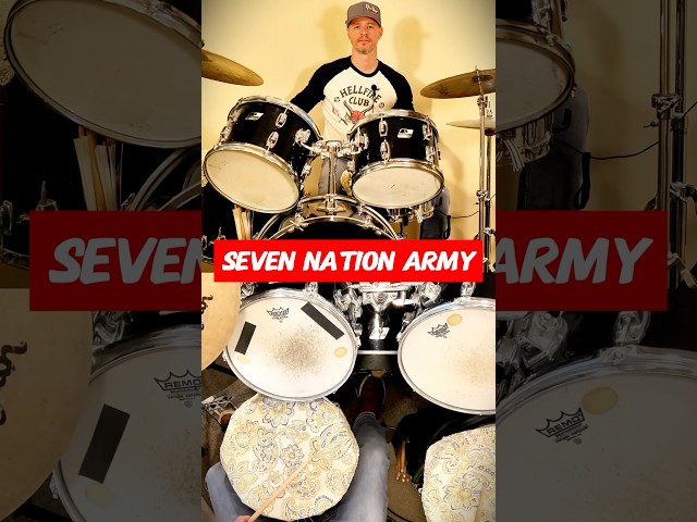 Seven Nation Army Drum Tutorial #drums #tutorial