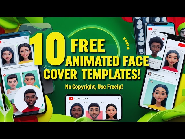 15 Free Animated Face Cover Templates | No Copyright Green Screen Videos 2025