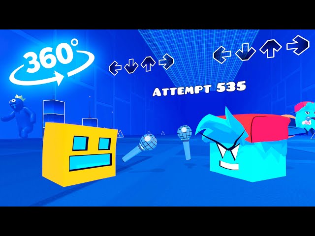 FNF Vs Geometry Dash 360° 3D Animation