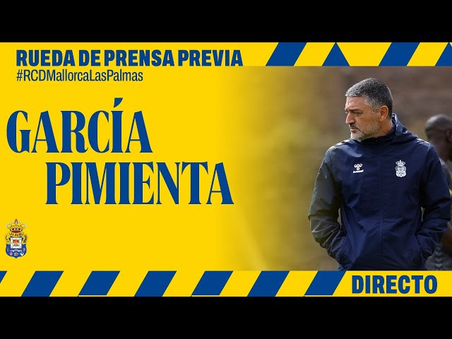 Rueda de prensa de García Pimienta previa al #RCDMallorcaLasPalmas | UD Las Palmas