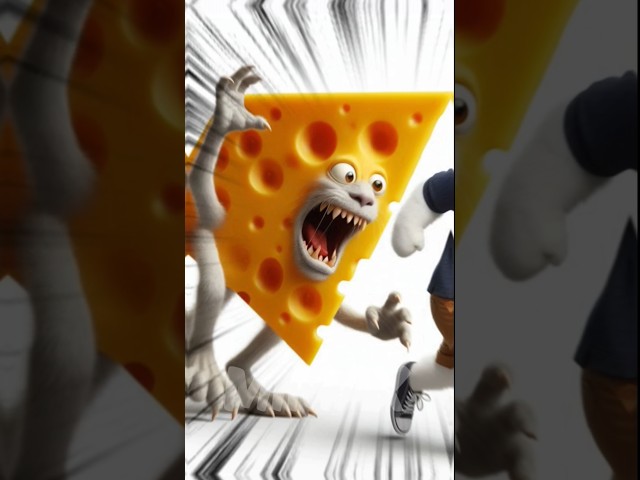 Cheese monster #ai #cat #funny #trending #aishorts