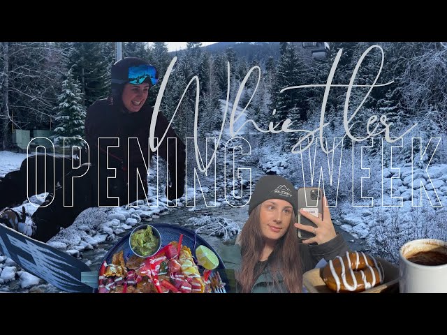 The first week of Whistler Blackcomb 23-24 season!!! (Working holiday vlog)