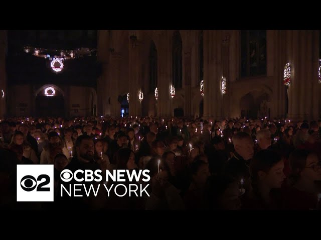 Parishioners pack St. Patrick's Cathedral for Christmas Eve mass