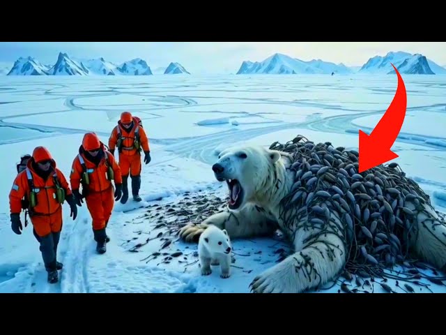 A Rescue Team Saves a Polar Bear Infested With a giant weta \ Polar Bear Rescue