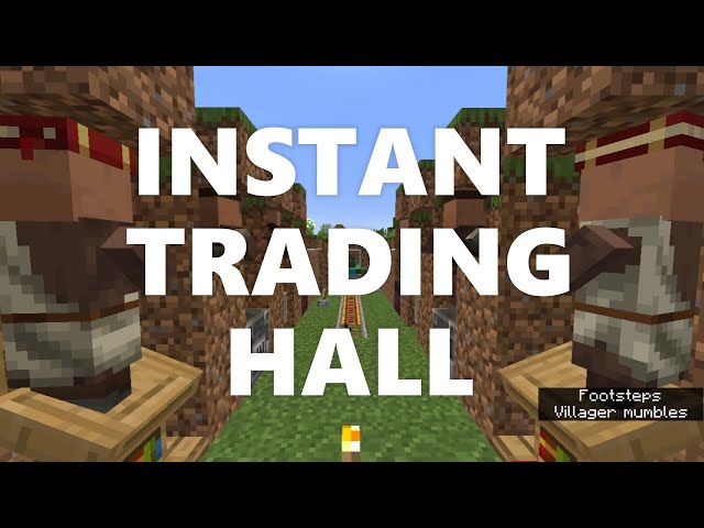 Minecraft Elegance: Instant Trading Hall with Villager Breeder (Java)