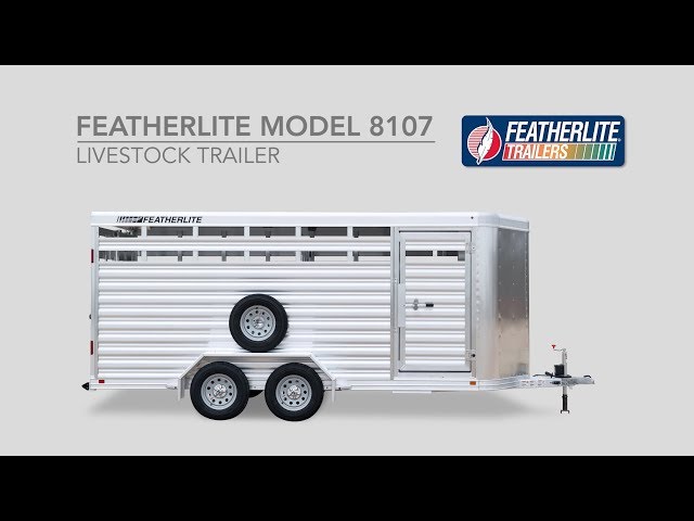 The Awesome New Featherlite Model 8107 Bumper Pull Livestock Trailer