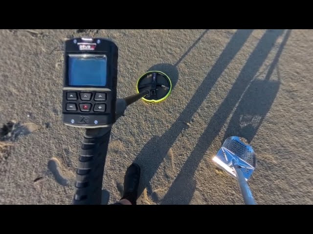 In spiaggia con il metal detector - video a 360 gradi (15/12/2024) #insta360 #metaldetector#xpdeus2