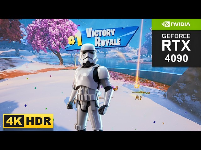 Fortnite Imperial Stormtrooper Gameplay | RTX 4090 24GB (4K Max Settings RTX ON / DLSS ON)