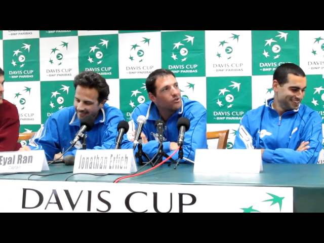 Israel Davis Cup press conference with Andy Ram, Jonathan Erlich and Eyal Ran part 1