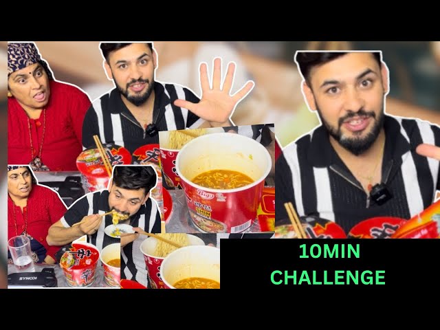 Extreme Spicy ShinNoodles + Fish + Egg Challenge with Mom! 🔥 10 Mins to Win Rs. 5000 Prank Ending! 🔥