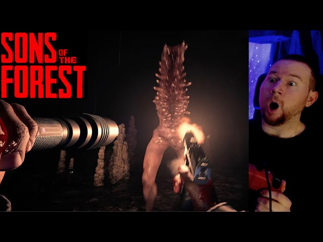 exploring NIGHTMARE caves in Sons of the Forest (w/ jenn & kalie)