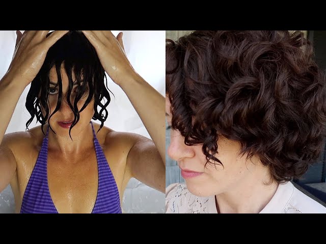 short curly/wavy hair routine