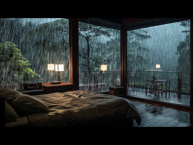 【1M】 SOFT RAIN Sound for Sleeping in Bedroom | Sleep and Relaxation, Meditation