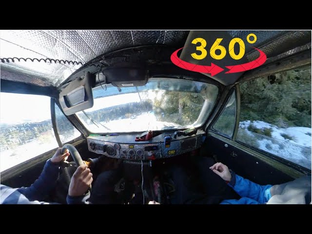 Filmare VR 360 grade masina extrema offroad 4x4 ARO , Filming 360 degree cockpit offroad racing 5.7K