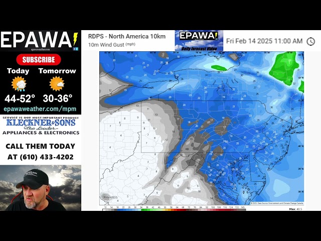 Thursday February 13th, 2025 video forecast